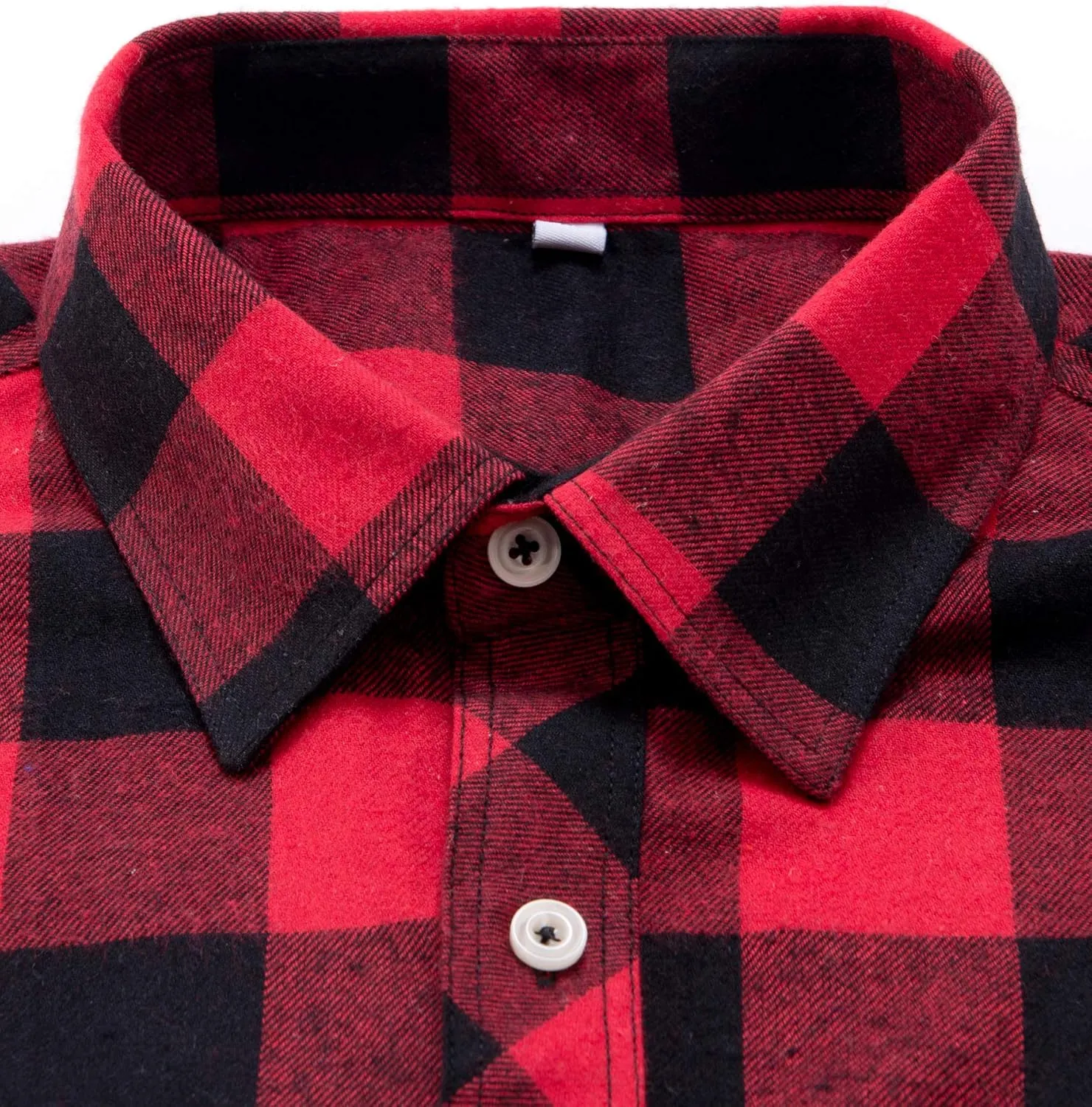 Alimens & Gentle Men's Button Down Regular Fit Long Sleeve Plaid Flannel Casual Shirts