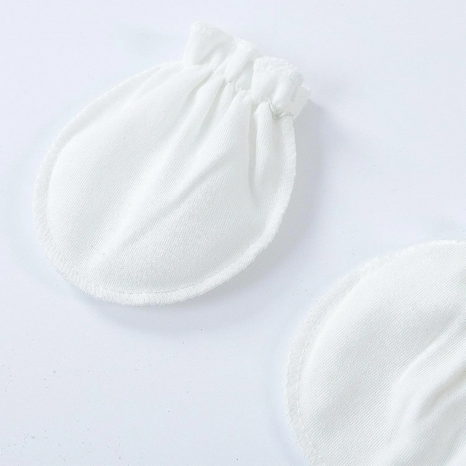 Baby Rompers 0~3 to 3-6 Months 100% Cotton Footies 3PCS Jumpsuit with Solid Hats Mittens Gloves