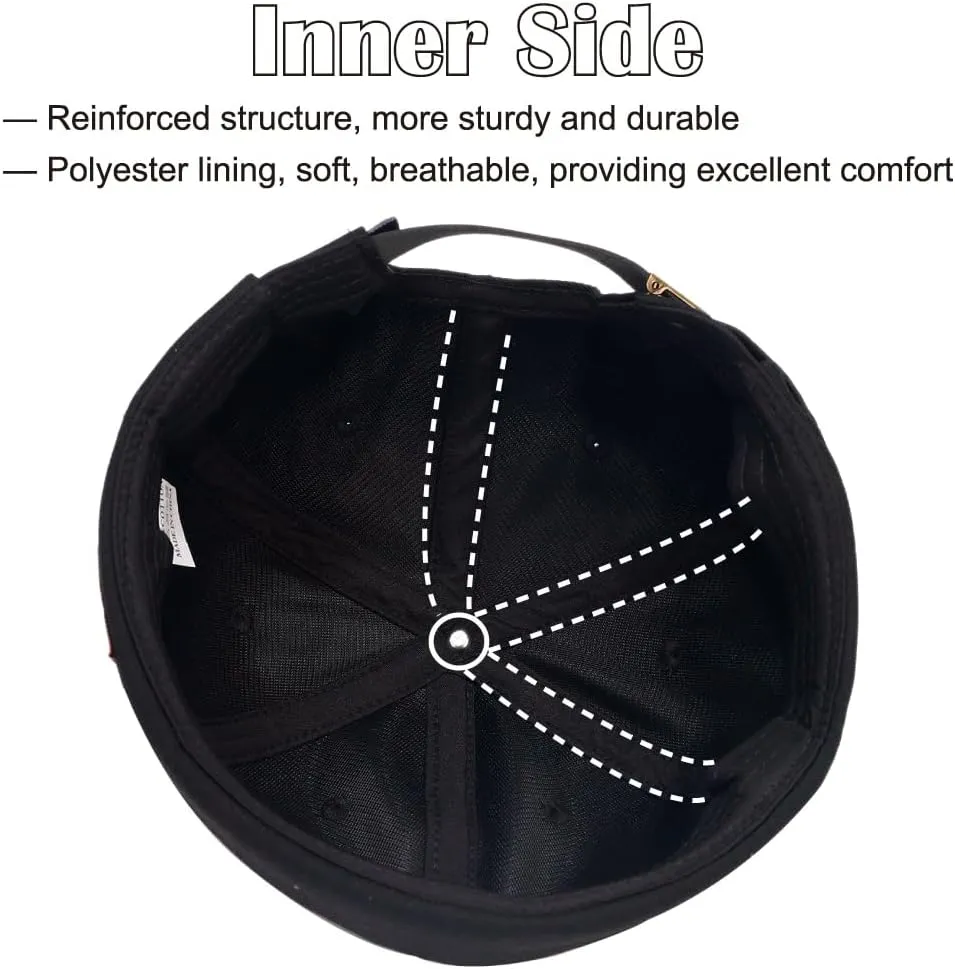 Brimless Hats for Men Brimless Caps, Rolled Cuff Retro Docker Hat for Womens with Adjustable Beanie Hat
