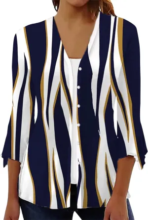 Cover Up for Women Kimonos Summer Swimsuit Ruffle Cardigan 2025 Floral 3/4 Length Sleeve Button Down Cover Up Boho Top