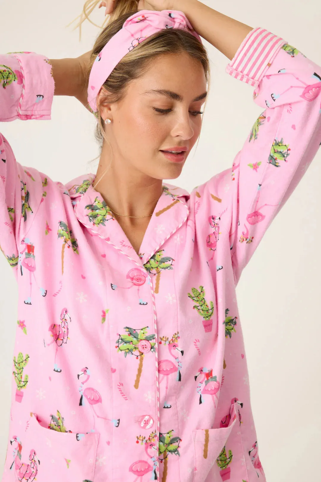 Flamingo Flannel PJ Set