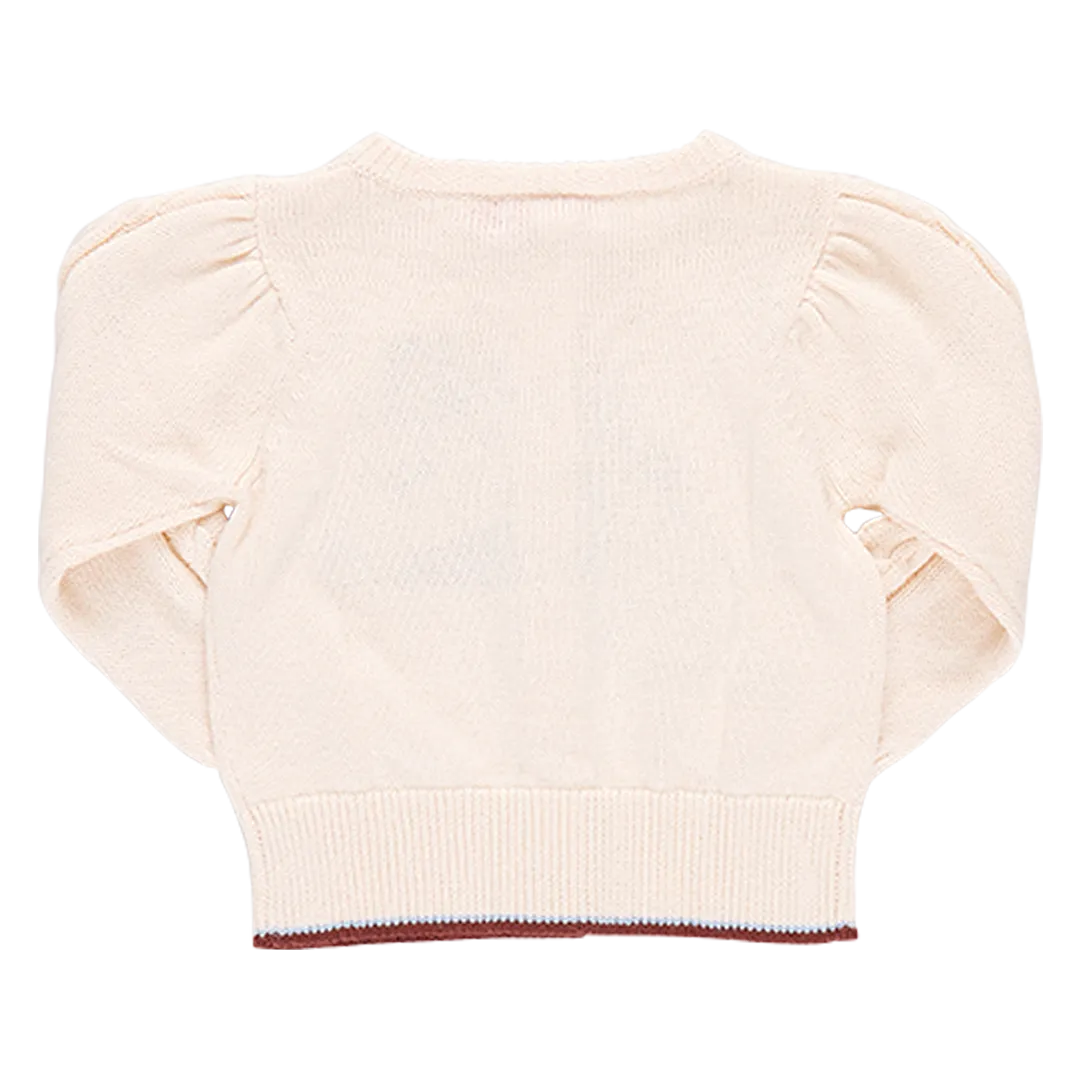 Girl's Cable Constance Sweater Wild Horse