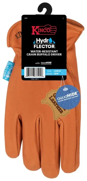 Kinco 381P-L Gloves, L, Keystone Thumb, Elastic Cuff, Buffalo Leather :PR: QUANTITY: 1