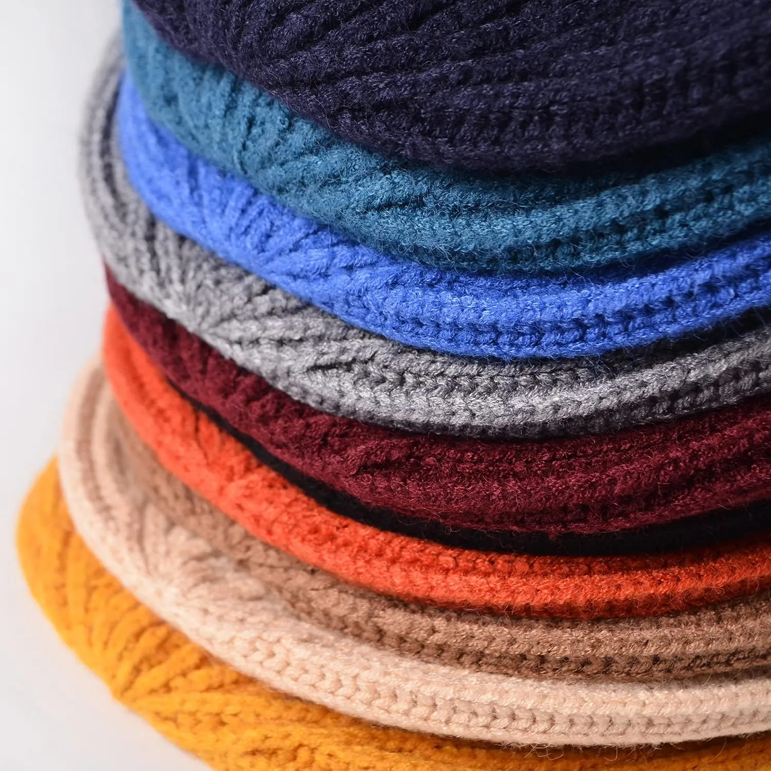 MAIAGO Fisherman Beanie for Men Women, Knit Cuff Beanie Cap Short Beanie Hat, Winter Warm Hats