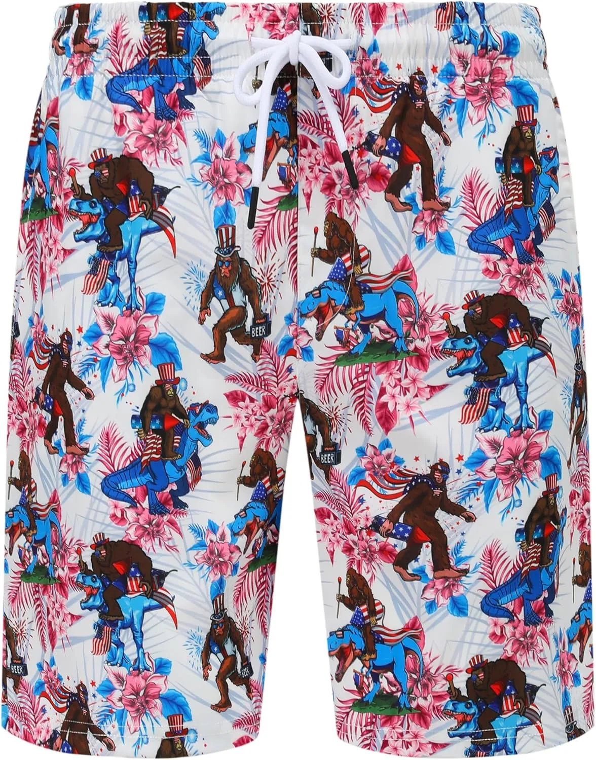 Mens Hawaiian Shirts and Shorts Set 2 Pieces Beach Outfits Summer Vacation Tropical Suit with Bucket Hats
