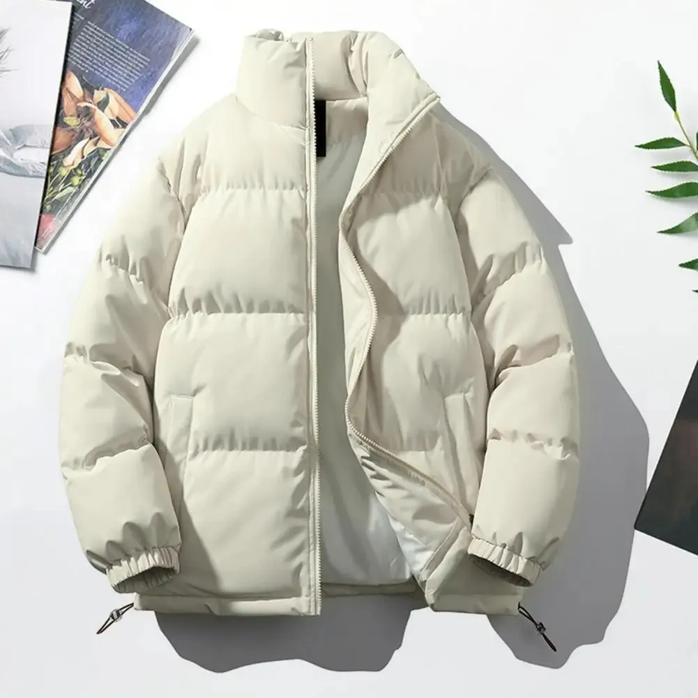 Men's Trendy Solid Colour Lightweight Puffer Jacket | Ideal for Autumn/Winter