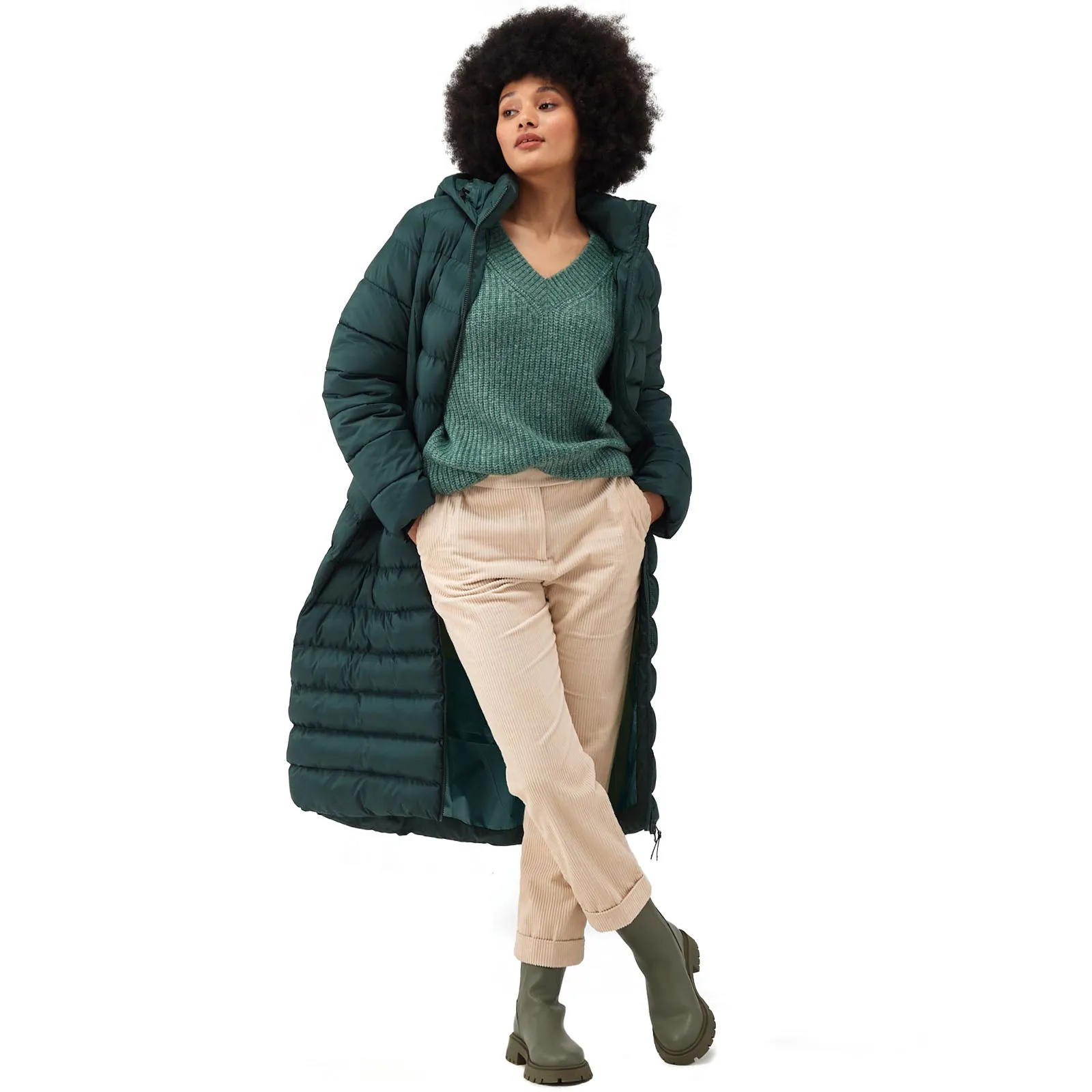 Regatta Womens Giovanna Fletcher Elender Baffled Jacket - Darkest Spruce