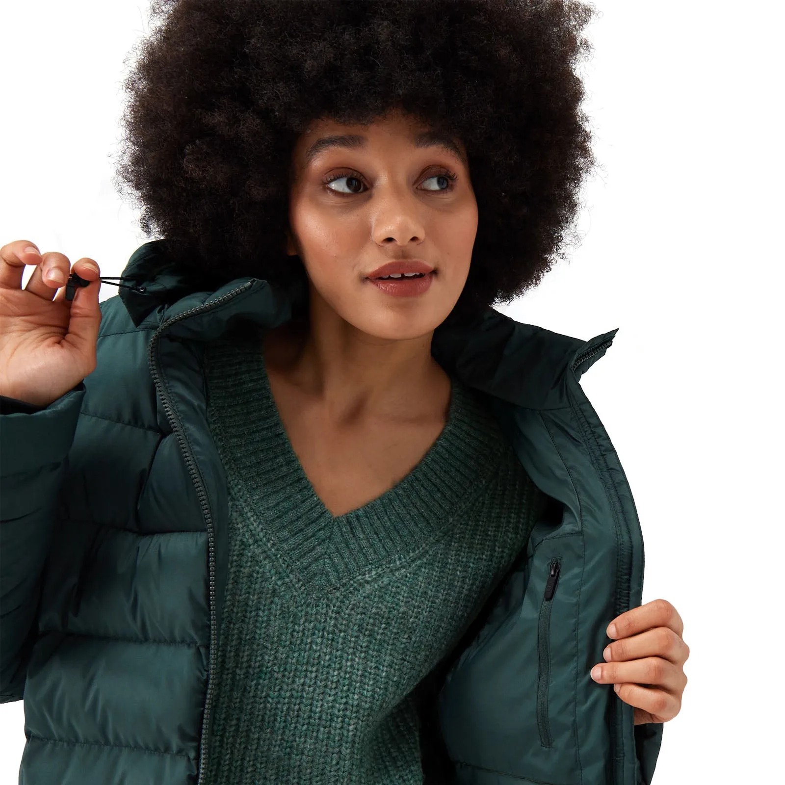 Regatta Womens Giovanna Fletcher Elender Baffled Jacket - Darkest Spruce