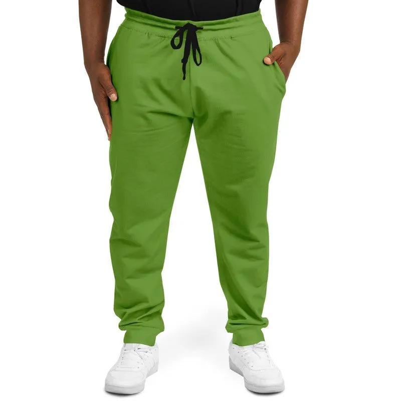 Shaded Warm Green Joggers | Unisex | with PLUS sizes | C50M0Y100K30