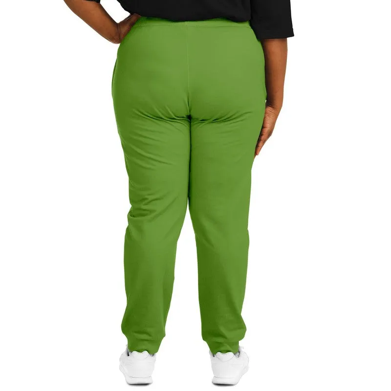 Shaded Warm Green Joggers | Unisex | with PLUS sizes | C50M0Y100K30