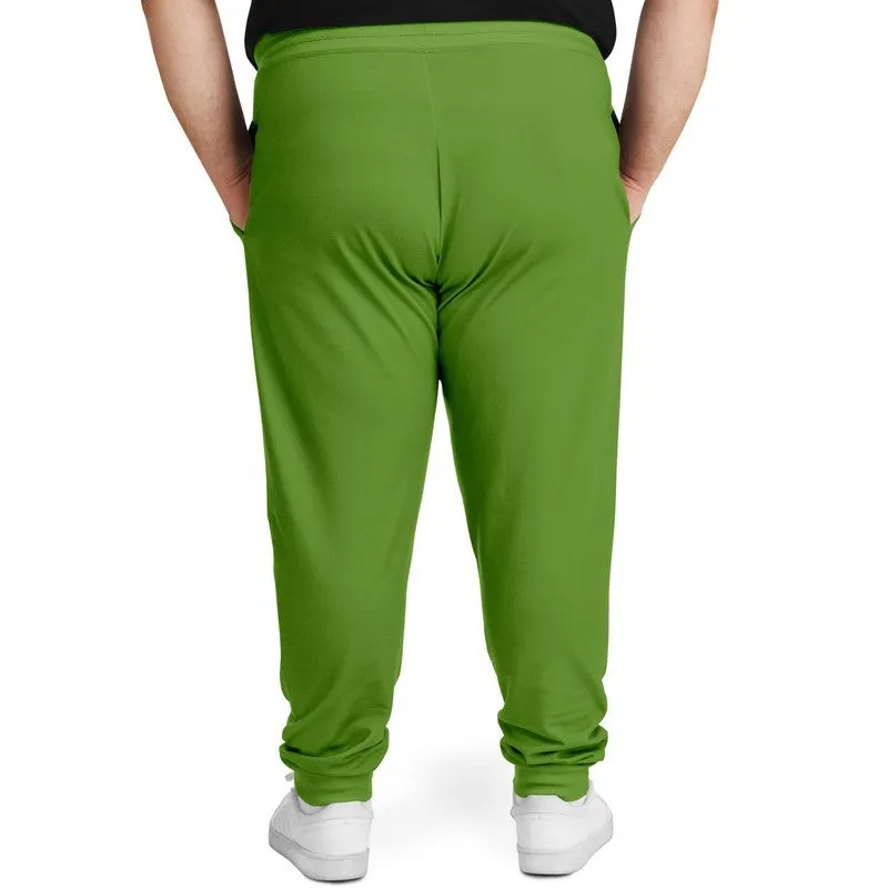 Shaded Warm Green Joggers | Unisex | with PLUS sizes | C50M0Y100K30