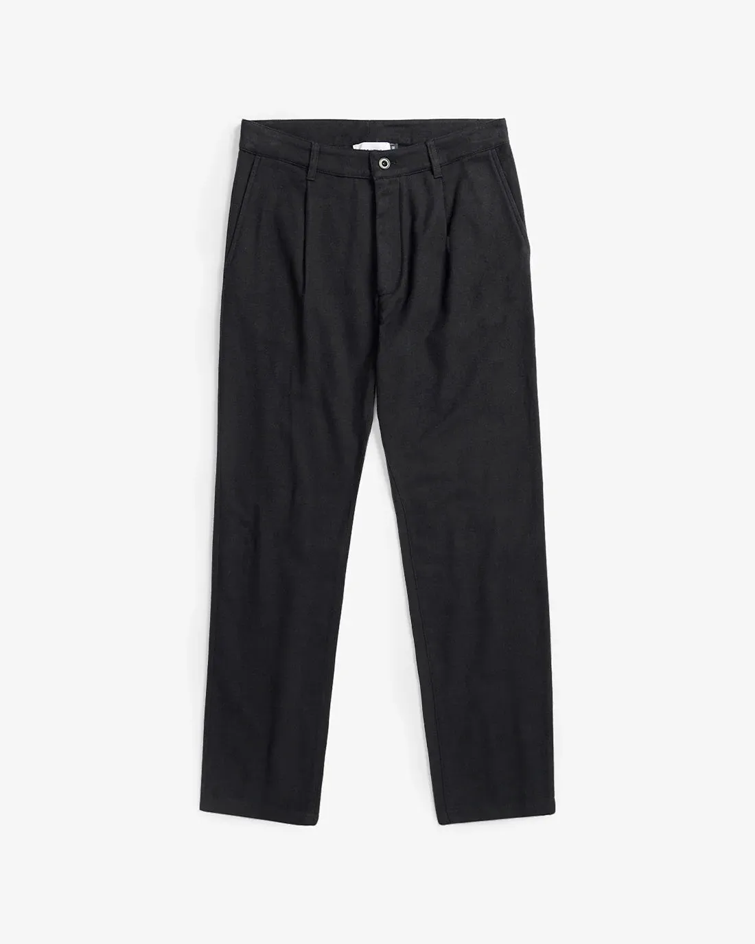 unisex flannel pants - relaxed - black