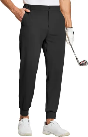 Willit Men's Golf Joggers Stretch Pants with 5 Pockets Slim Fit Sweatpants Work Dress Pants with Belt Loops