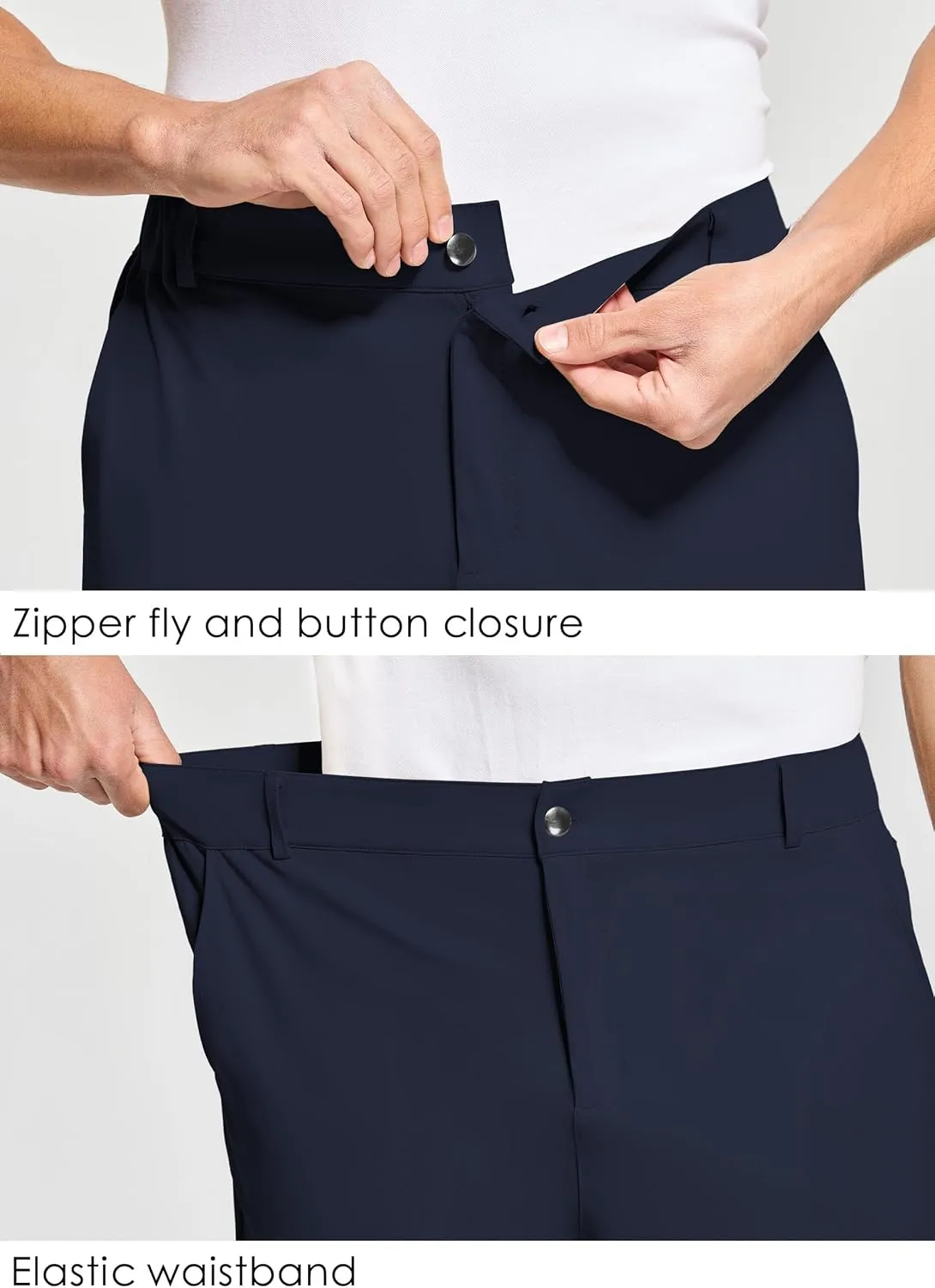Willit Men's Golf Joggers Stretch Pants with 5 Pockets Slim Fit Sweatpants Work Dress Pants with Belt Loops